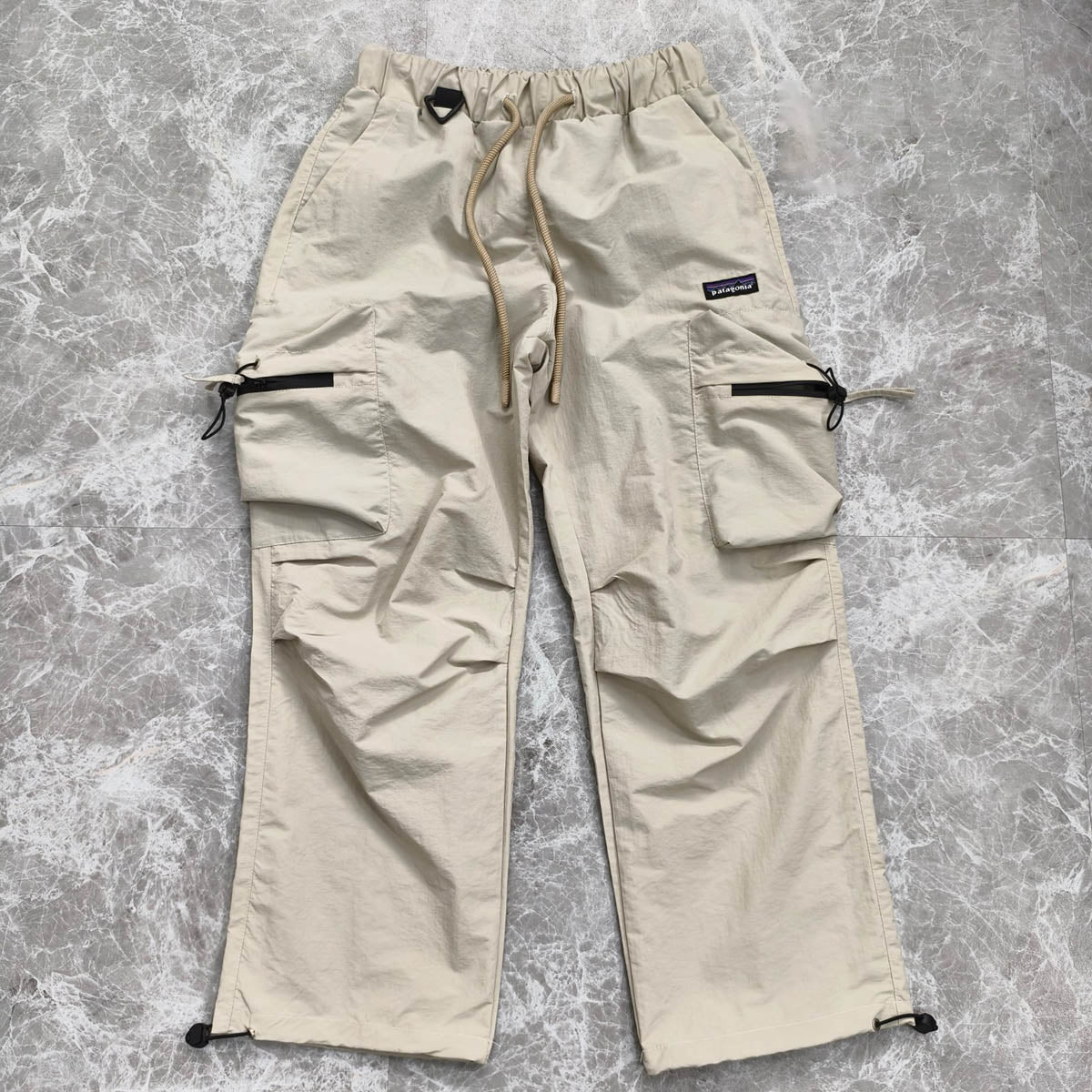 outdoor outdoor assault pants waterproof breathable wear-resistant drawstring pleated paratrooper pants woven plaid fabric