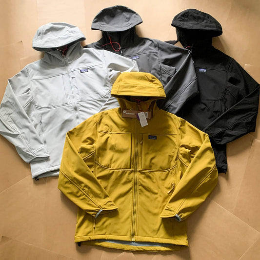 outdoor Fleece Jacket Outdoor Soft Shell Velvet Windproof and Water-repellent Hooded Jacket