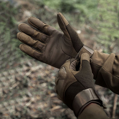 Entrenamiento al aire libre Anti Slip Sports Guantes de pantalla táctiles resistentes a la ropa
