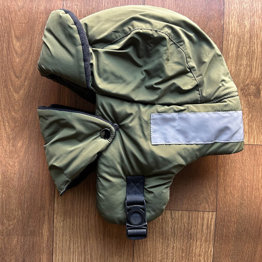 outdoor Thickened Down Hat for Outdoor Waterproof and Stain-resistant Cycling Cold-proof Neck Guard