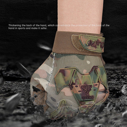 Tela de toque de camuflagem todas as luvas táticas dos dedos