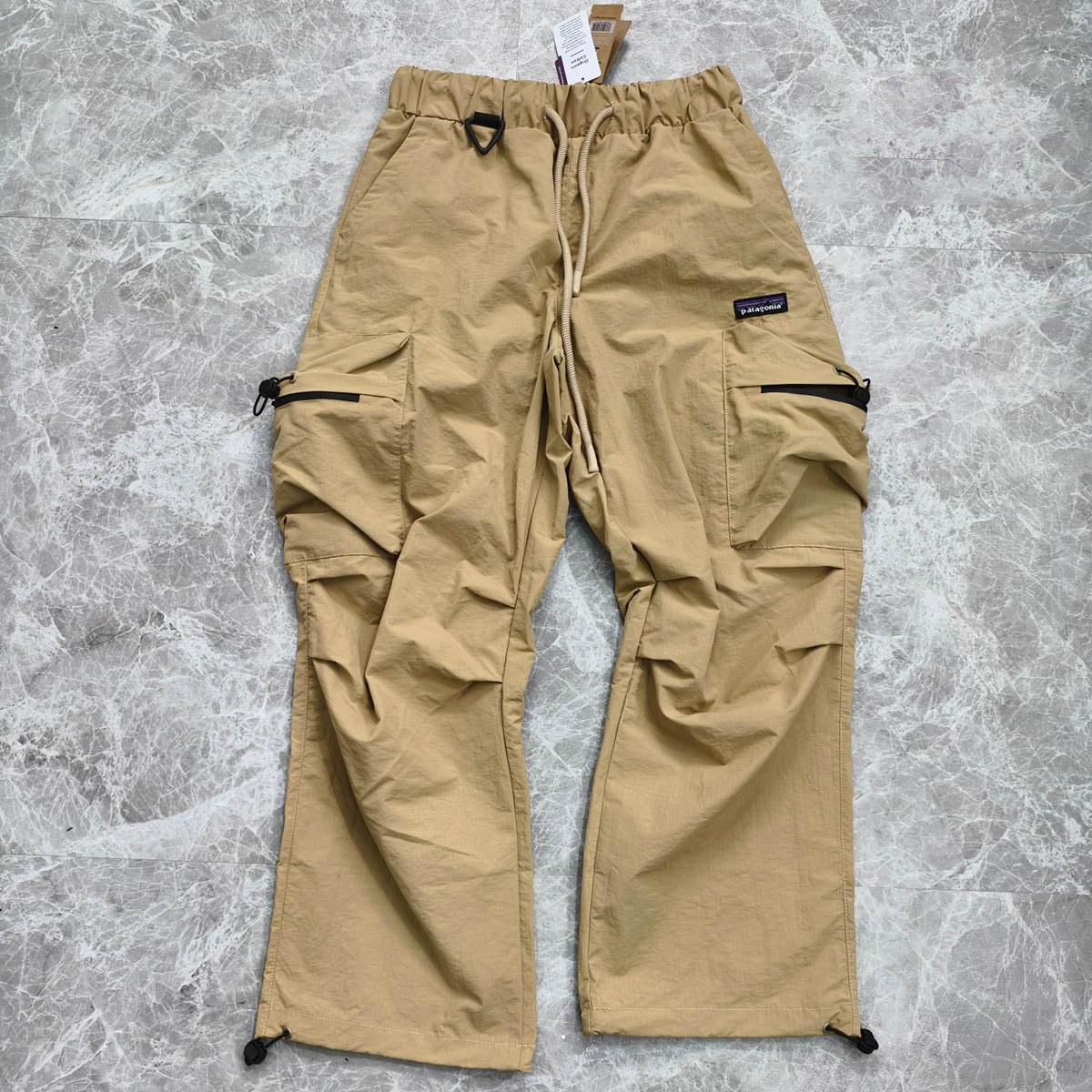 outdoor outdoor assault pants waterproof breathable wear-resistant drawstring pleated paratrooper pants woven plaid fabric