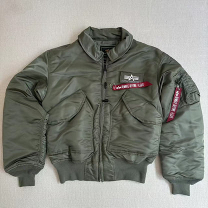 Alpha Industries CWU 45P Jacket, Military-Style Flight Jacket, Casual Jacket for Men
