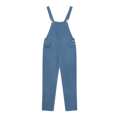 Light Blue Denim Big Pockets Men's Overalls Workwear