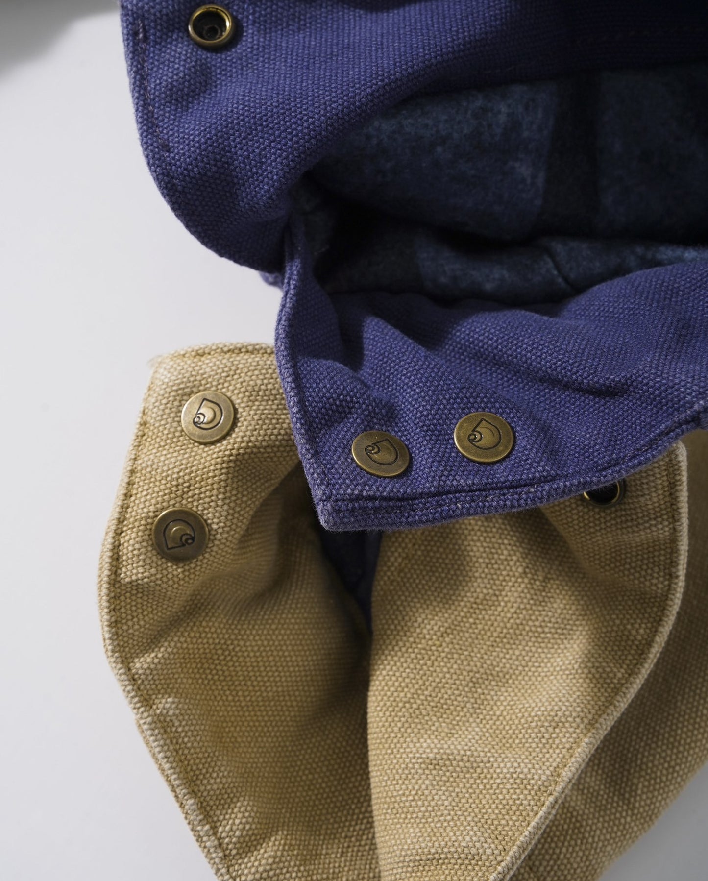 Stussy x Carhartt vintage J97 washed canvas jacket, loose-fitting collared zip-up coat for couples.