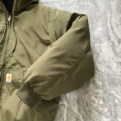 Carhartt Outdoor Waterproof Hooded Thick Warm Zip-up Cotton Coat