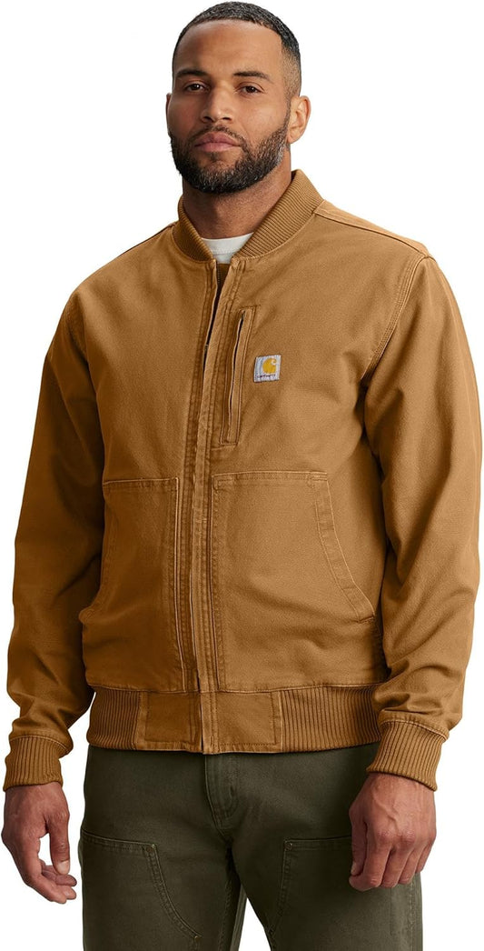 Carhartt Men's Rugged Flex Duck Relaxed Fit Bomber Jacket