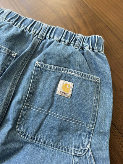 Carhartt x INVINCIBLE Cargo Multi-Pocket Jeans, Casual Long Distressed Jeans