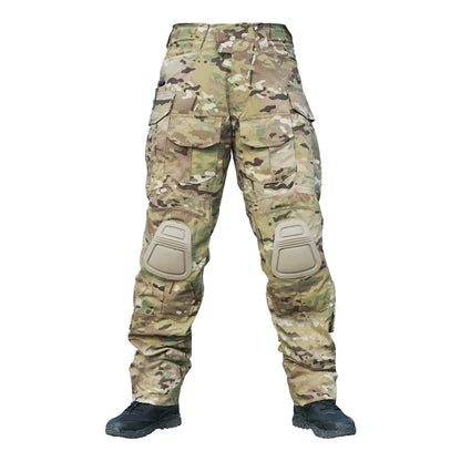 Pantalones tácticos para hombres Pantalones de combate al aire libre Camuflaje con Kneepad G3V2