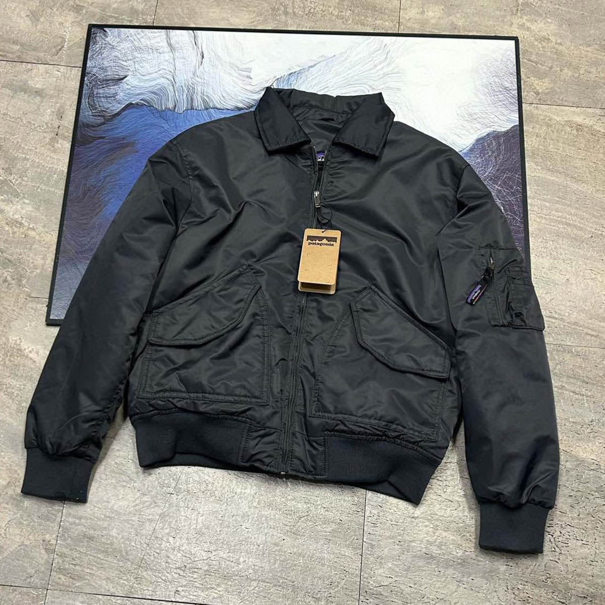 Outdoor outdoor Vintage Bomber Jacket Lapel Baseball Jacket Cargo Jacket