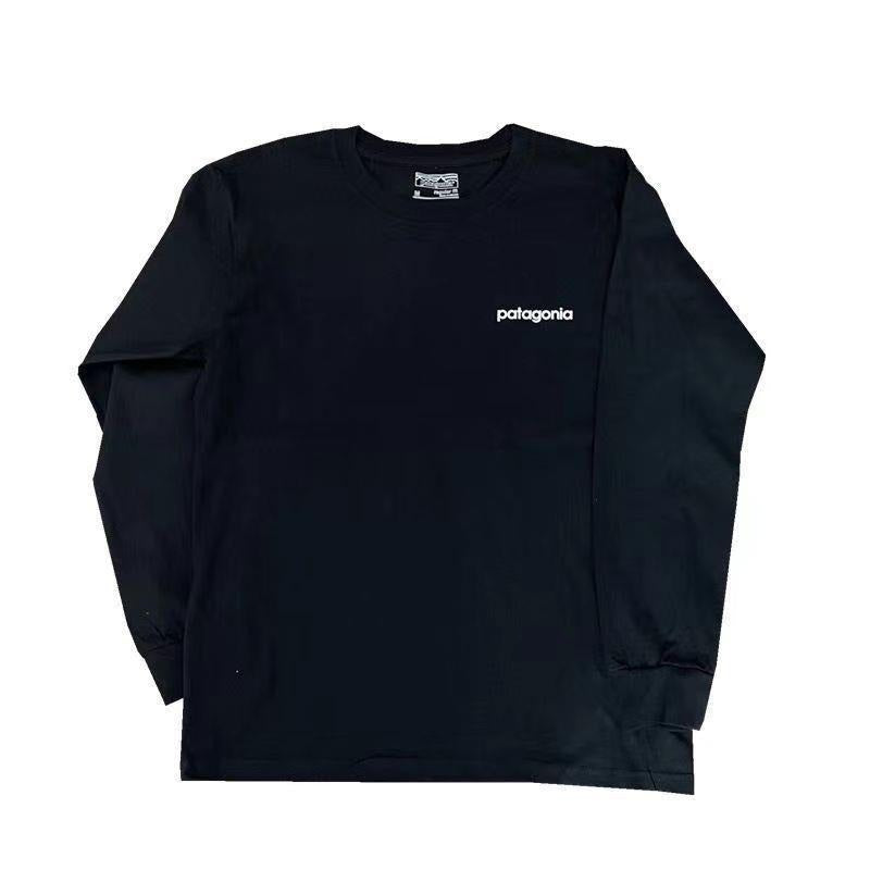 outdoor Mens Long-Sleeved Mountains Printed Cotton T Shirts