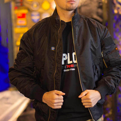 Stand Tactical Stand Collar Gold Solded Wind Force Force Men's Bomber Jacket