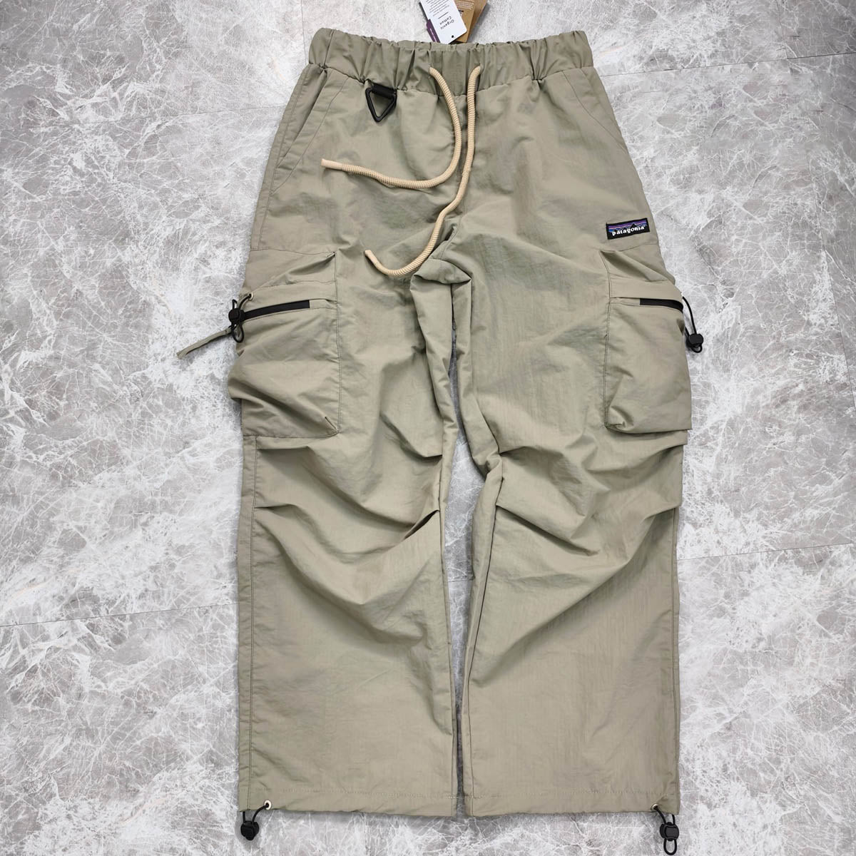outdoor outdoor assault pants waterproof breathable wear-resistant drawstring pleated paratrooper pants woven plaid fabric