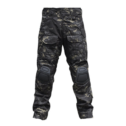 Pantalones tácticos para hombres Pantalones de combate al aire libre Camuflaje con Kneepad G3V2
