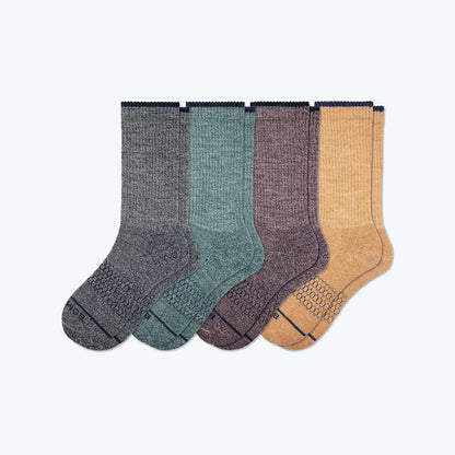 Men's Wool Blend Calf Sock 4-Pack