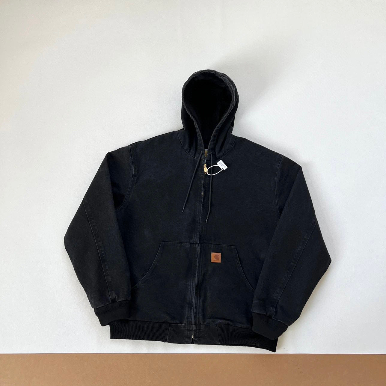 Carhartt J25 Heavyweight Washed J130 Hooded Jacket, American Vintage Distressed Style