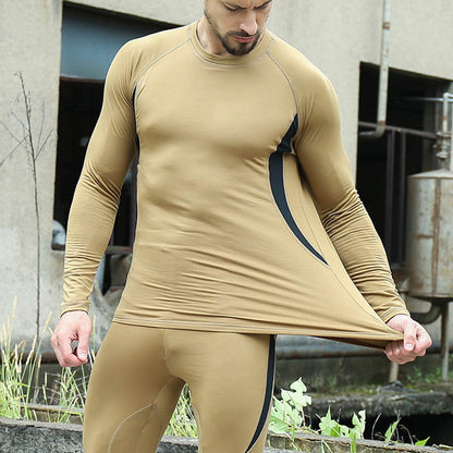 Tactical Fleece Warm Underwear Set Quick Dry Cycling Outdoor Winter Wear