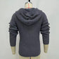 Solid Color Long Sleeve Hoodied Sweater Men Knitwear