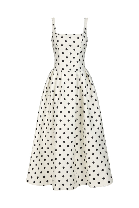 Zada ärmelloses Wave Point Maxikleid