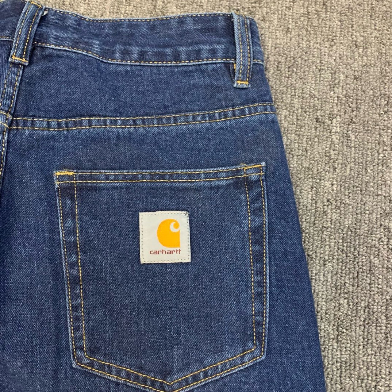 Carhartt Retro Washed Jeans Loose Straight Leg Casual Pants High Street Fashion Autumn Winter New Collection