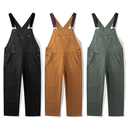 Carhartt Heavyweight Canvas Bib Overalls for Men Loose Fit Workwear Dungarees