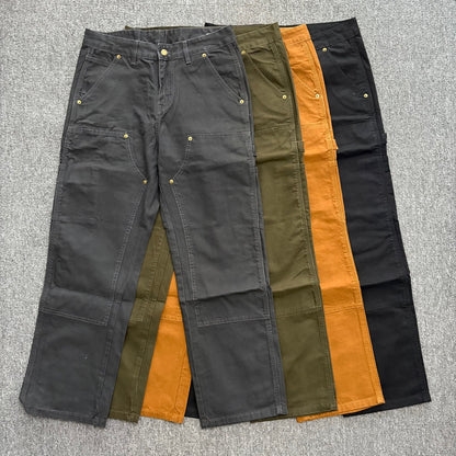 Carhartt B01 Double Knee Work Pants Multi Pocket Canvas Carpenter Pants for Men Women