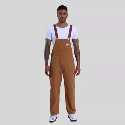 Vintage Carhartt Overalls Workwear Denim Suspenders Retro Japanese Style Amekaji Replica Canvas Bib Pants Spring 2025