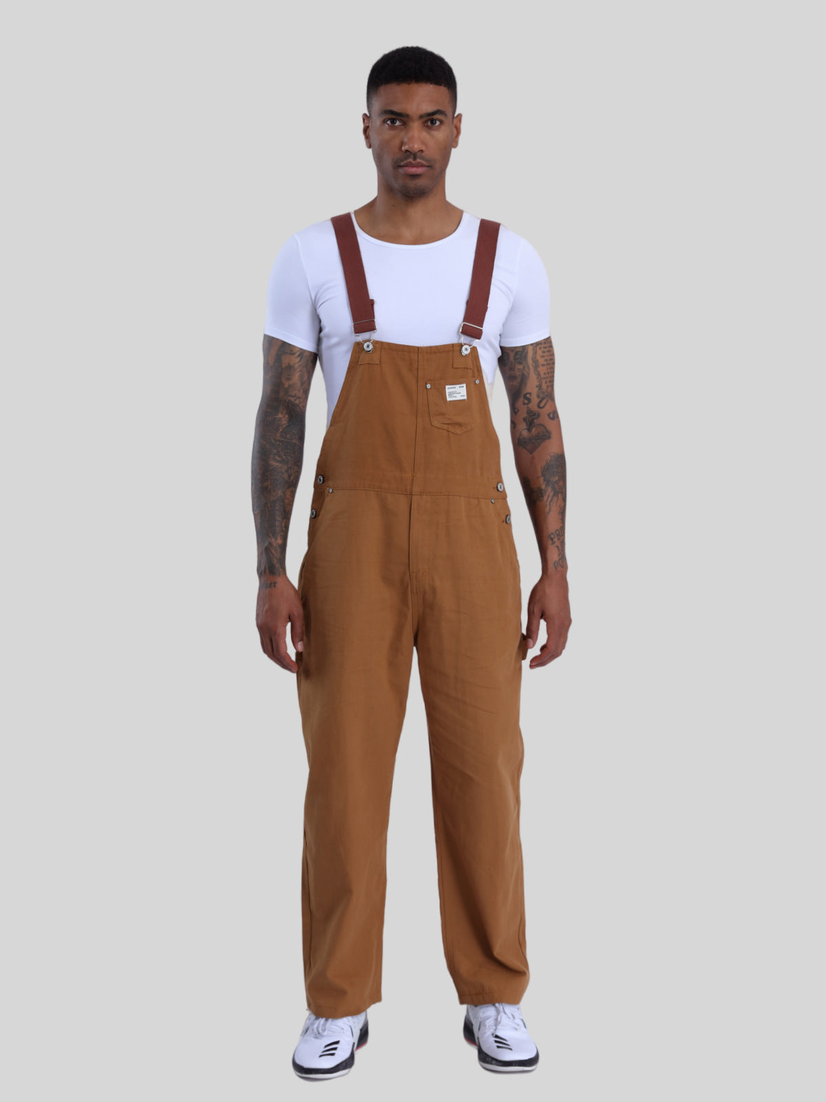 Vintage Carhartt Overalls Workwear Denim Suspenders Retro Japanese Style Amekaji Replica Canvas Bib Pants Spring 2025