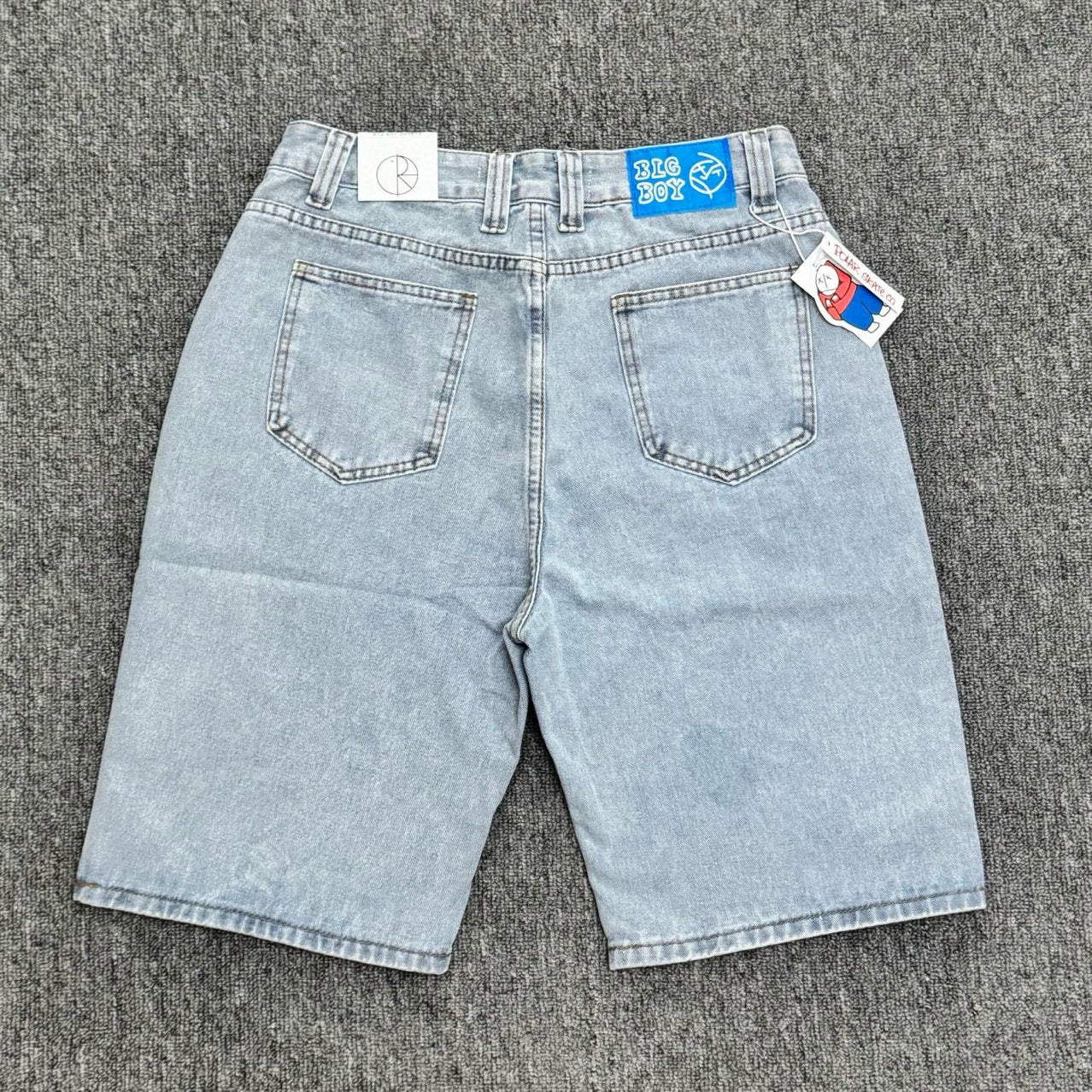 Bigboy Men Street Hip Hop Embroidered Denim Shorts High Quality Fashion Trendy American Style