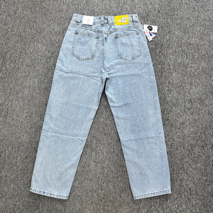 Polar Skate Co 93 Denim Jeans Straight Fit Skateboarding Casual Pants for Men High Quality Version