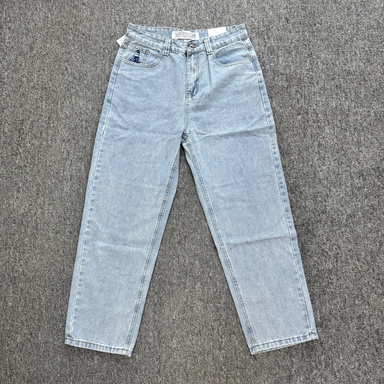 Polar Skate Co 93 Denim Jeans Straight Fit Skateboarding Casual Pants for Men High Quality Version