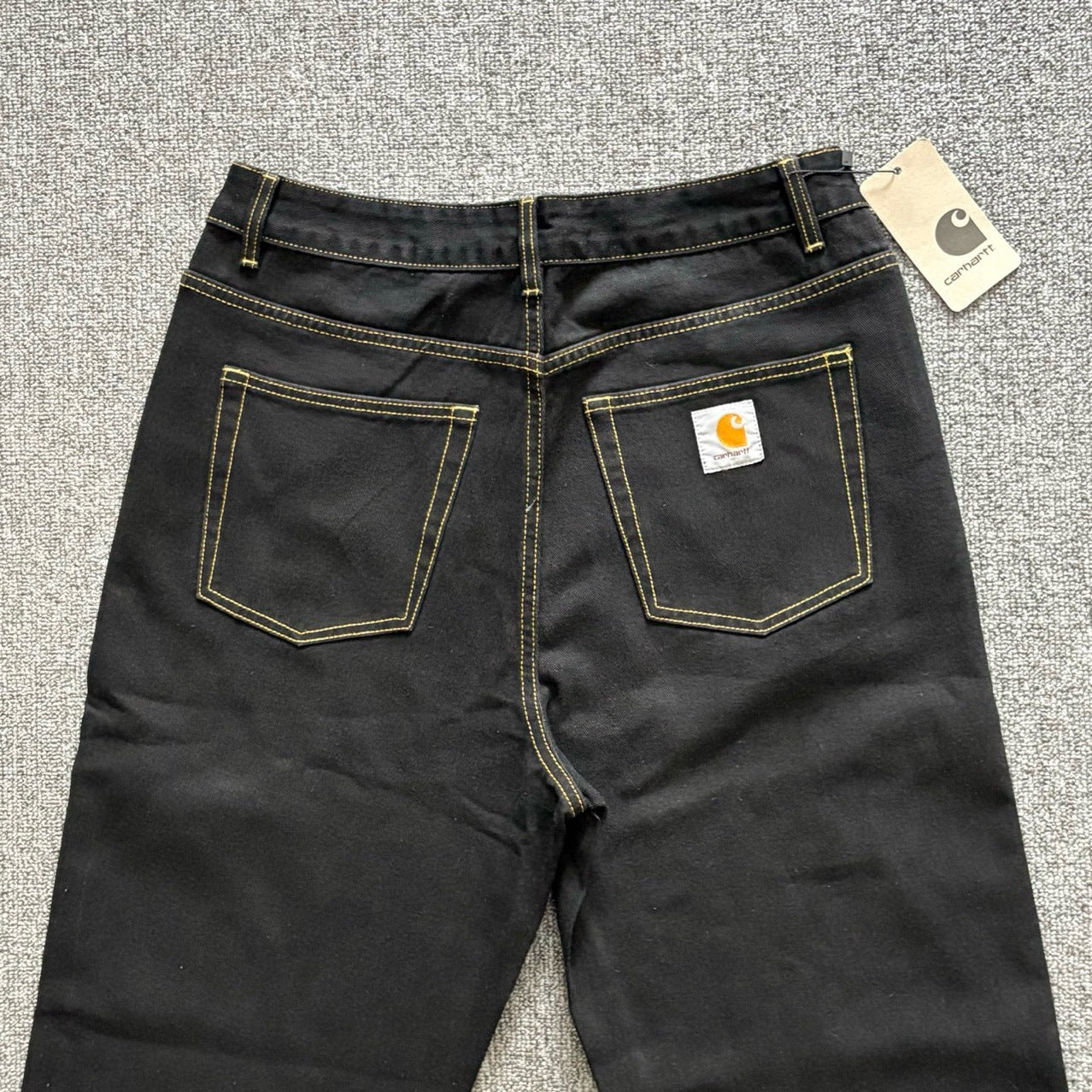 Carhartt Heavyweight Vintage Distressed Jeans Ins Trendy Loose Straight Leg Pants for Men and Women