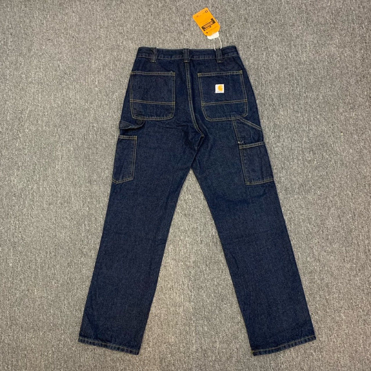 Vintage Carhartt Workwear Straight Fit Jeans Loose Washed Denim American Retro Unisex