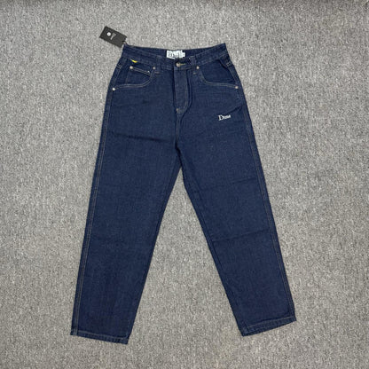 Dime BAGGY Loose Fit Denim Shorts Street Skate Style Embroidered Cotton Casual Pants