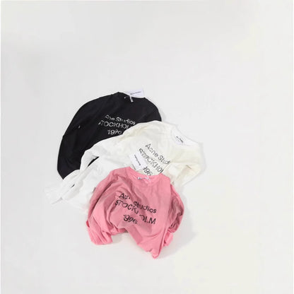 Acne Studios Distressed Washed Long Sleeve Vintage Unisex T-Shirt Sun Protection High Quality