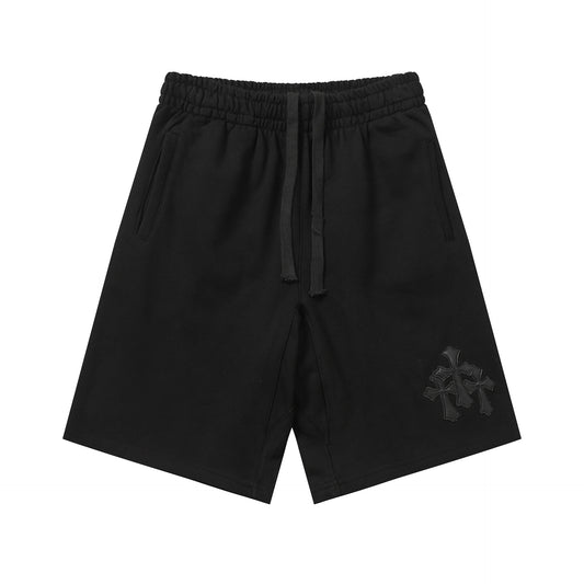 Summer New Crochet Casual Drawstring Terry Fabric Shorts Unisex Pure Cotton Original Streetwear