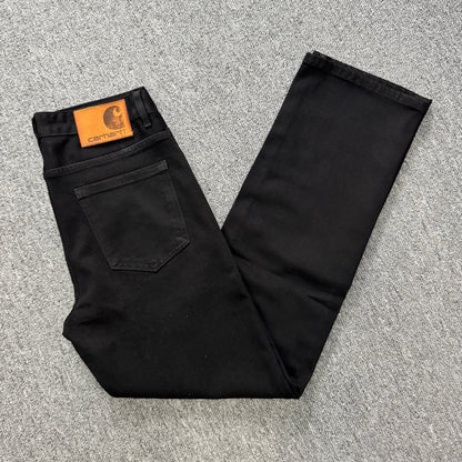 Trendy Carhartt Japanese Style Washed Straight Leg Jeans Spring Summer Casual White Denim Pants Simple and Fashionable