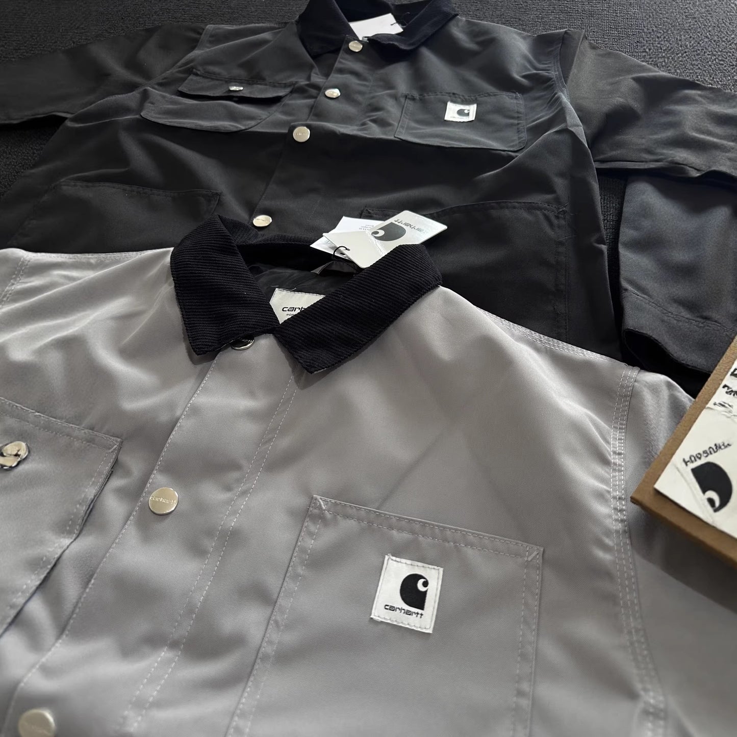 Carhartt WIP Michigan Coat Mens Long Sleeve Jacket with Lapel Durable Outerwear