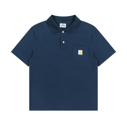 Classic Carhartt Workwear T Shirt Heavyweight Cotton Breathable Unisex Street Fashion Short Sleeve Tee