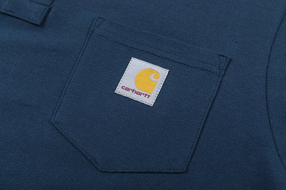 Classic Workwear Carhartt T Shirt Heavyweight Cotton Breathable Unisex Street Fashion Short Sleeve Tee