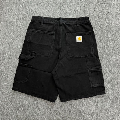 Carhartt Summer Washed Denim Work Shorts Men Casual Streetwear Essential Staple Shorts