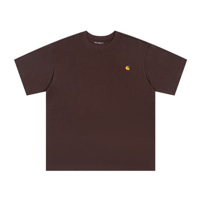 Carhartt Style Workwear T Shirt 100 Cotton Heavyweight Unisex Comfortable Streetwear Short Sleeve Top