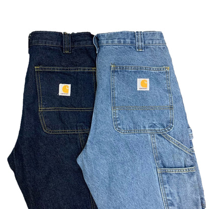 Vintage Carhartt Workwear Straight Fit Jeans Loose Washed Denim American Retro Unisex