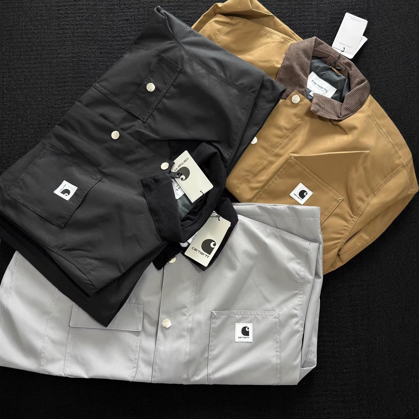 Carhartt WIP Michigan Coat Mens Long Sleeve Jacket with Lapel Durable Outerwear