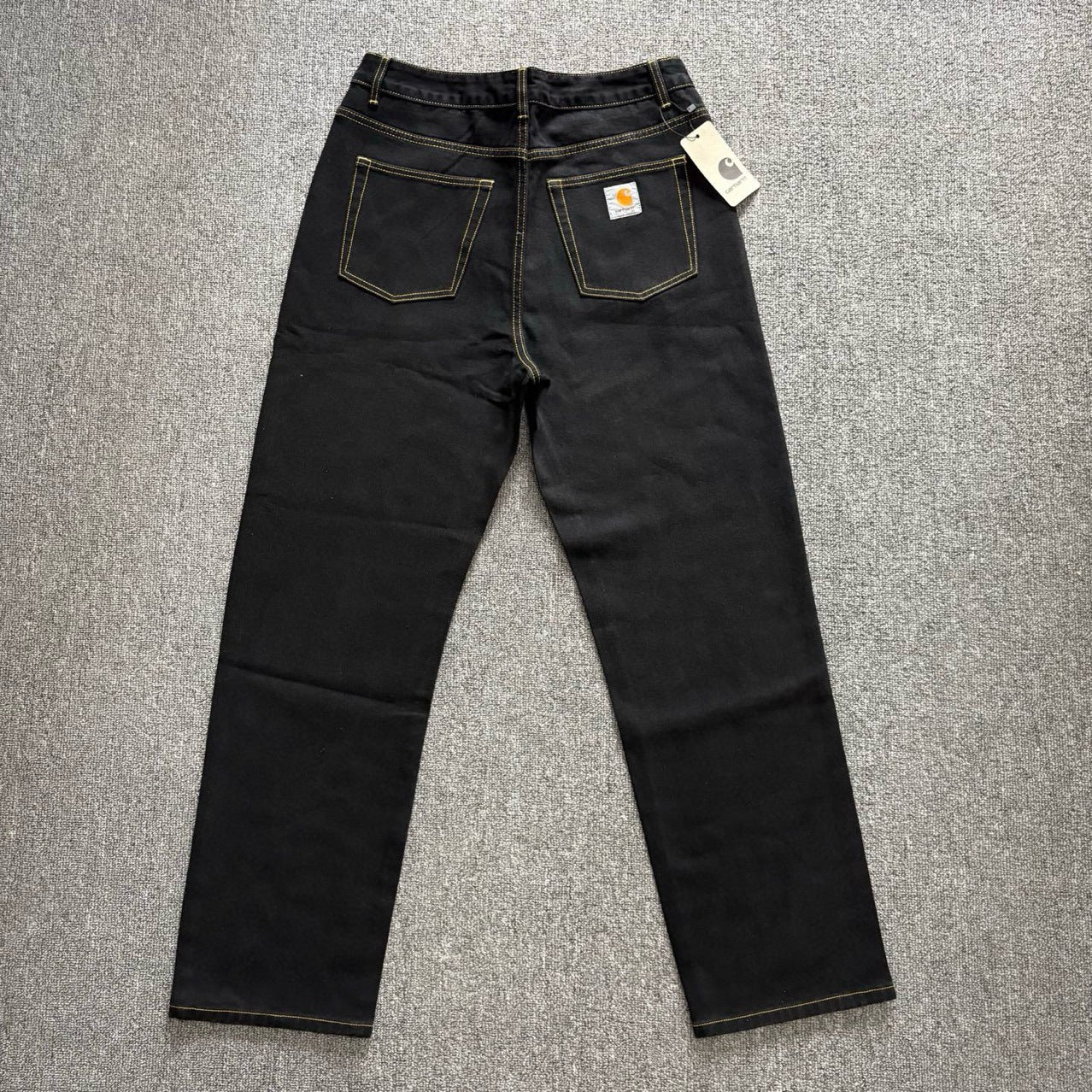 Carhartt Heavyweight Vintage Distressed Jeans Ins Trendy Loose Straight Leg Pants for Men and Women