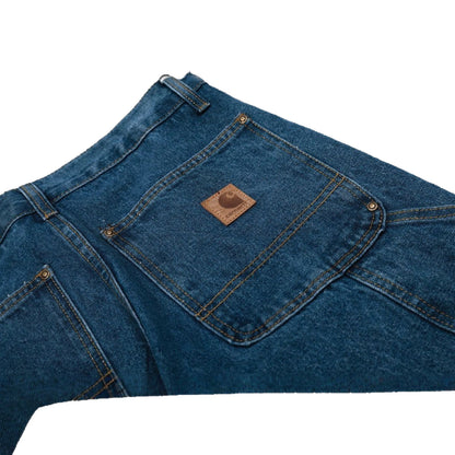 Carhartt B17 Loose Fit Heavy Washed Denim Work Pants High Quality American Style Carpenter Jeans