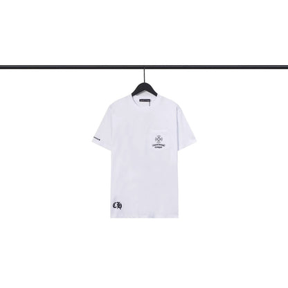 Chrome Hearts Scroll Cross Graphic Tee Collection Loose Fit Round Neck Short Sleeve Cotton T Shirt