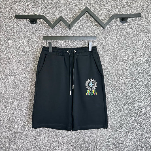 Summer New Crochet Casual Drawstring Terry Fabric Shorts Unisex Pure Cotton Streetwear