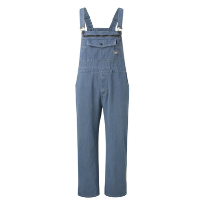 Denim Big Pockets Macacos de Macarinhos de trabalho