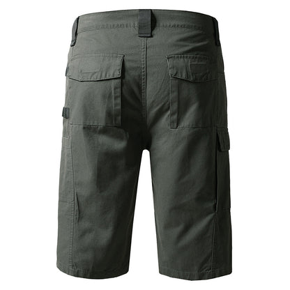 Cor de algodão multi-bolso sólido